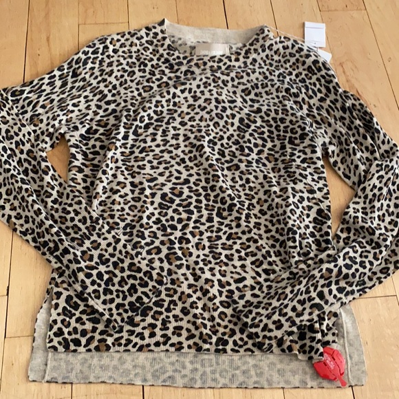 NWT Zadig and Voltaire Lirius Cashmere Leopard-Print Sweater Sz S - Picture 16 of 16